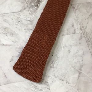 Square tip knit necktie, 100% Cotton Knit Tie